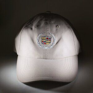 Cadillac Hat Men OS Tan Luxury Car Dealership Adjustable Cap